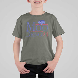 Moo-Deng for President Election 2024 T Shirt For Kid Funny Baby Hippo Meme Cute Zoo For Family TS10 Military Green Print Your Wear