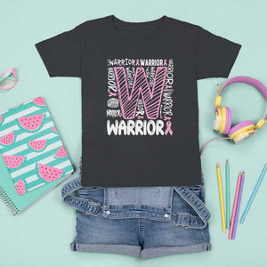 Breast Cancer Awareness In October We Wear Pink T Shirt For Kid Pink Ribbon Warriors Team TS10 Black Print Your Wear