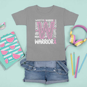 Breast Cancer Awareness In October We Wear Pink T Shirt For Kid Pink Ribbon Warriors Team TS10 Sport Gray Print Your Wear