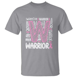 Breast Cancer Awareness In October We Wear Pink T Shirt Pink Ribbon Warriors Team TS10 Sport Gray Print Your Wear