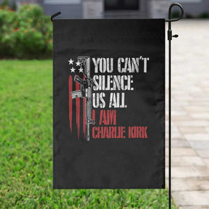 Charlie Kirk Garden Flag You Cant Silence Us All USA Flag TS10 Print Your Wear