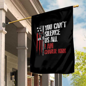 Charlie Kirk Garden Flag You Cant Silence Us All USA Flag TS10 Print Your Wear
