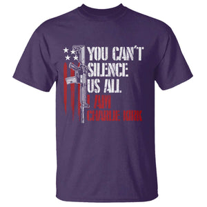 Charlie Kirk T Shirt You Cant Silence Us All USA Flag TS10 Purple Print Your Wear