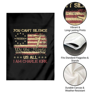Charlie Kirk Garden Flag You Cant Silence Us All Retro American Flag Cross TS10 Print Your Wear