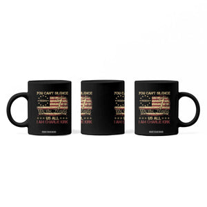Charlie Kirk Coffee Mug You Cant Silence Us All Retro American Flag Cross TS10 Print Your Wear