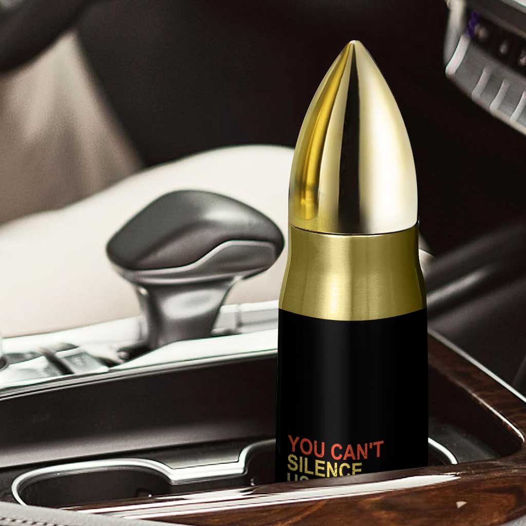 Charlie Kirk Bullet Tumbler Retro You Cant Silence Us All TS10 Print Your Wear