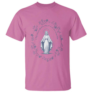 Marian Catholic T Shirt Virgin Mary Catholic Floral Women Religious TS10 Azalea Print Your Wear