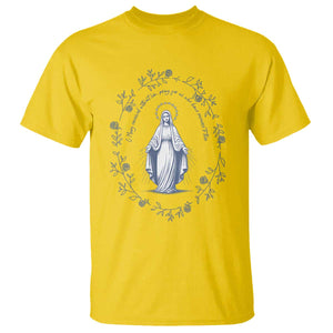 Marian Catholic T Shirt Virgin Mary Catholic Floral Women Religious TS10 Daisy Print Your Wear