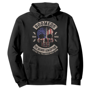 Boomers Generation Hoodie Before All You Sissie Were Born Skull USA Flag TS10 Black Print Your Wear
