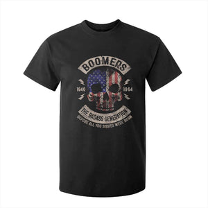 Boomers Generation T Shirt For Kid Before All You Sissie Were Born Skull USA Flag TS10 Black Print Your Wear