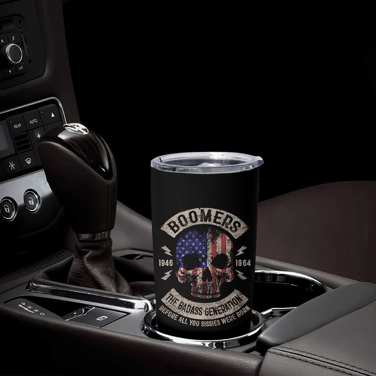 Boomers Generation Tumbler Cup Before All You Sissie Were Born Skull USA Flag TS10 Print Your Wear
