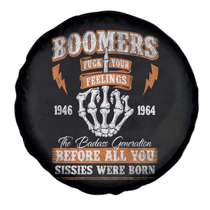 Vintage Boomers Generation Spare Tire Cover Before All You Sissie Were Born Skeleton Hand TS10 Print Your Wear