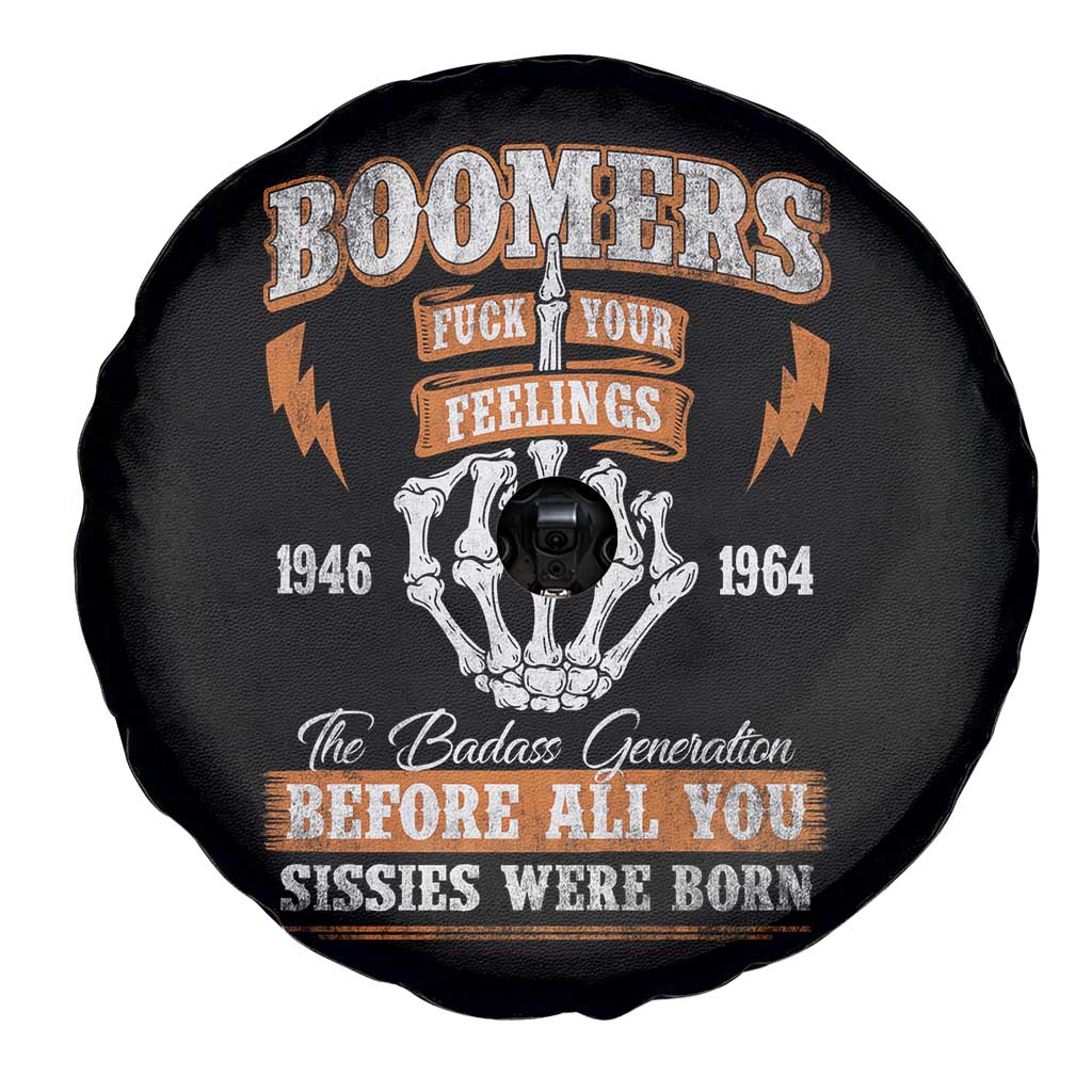 Vintage Boomers Generation Spare Tire Cover Before All You Sissie Were Born Skeleton Hand TS10 Print Your Wear
