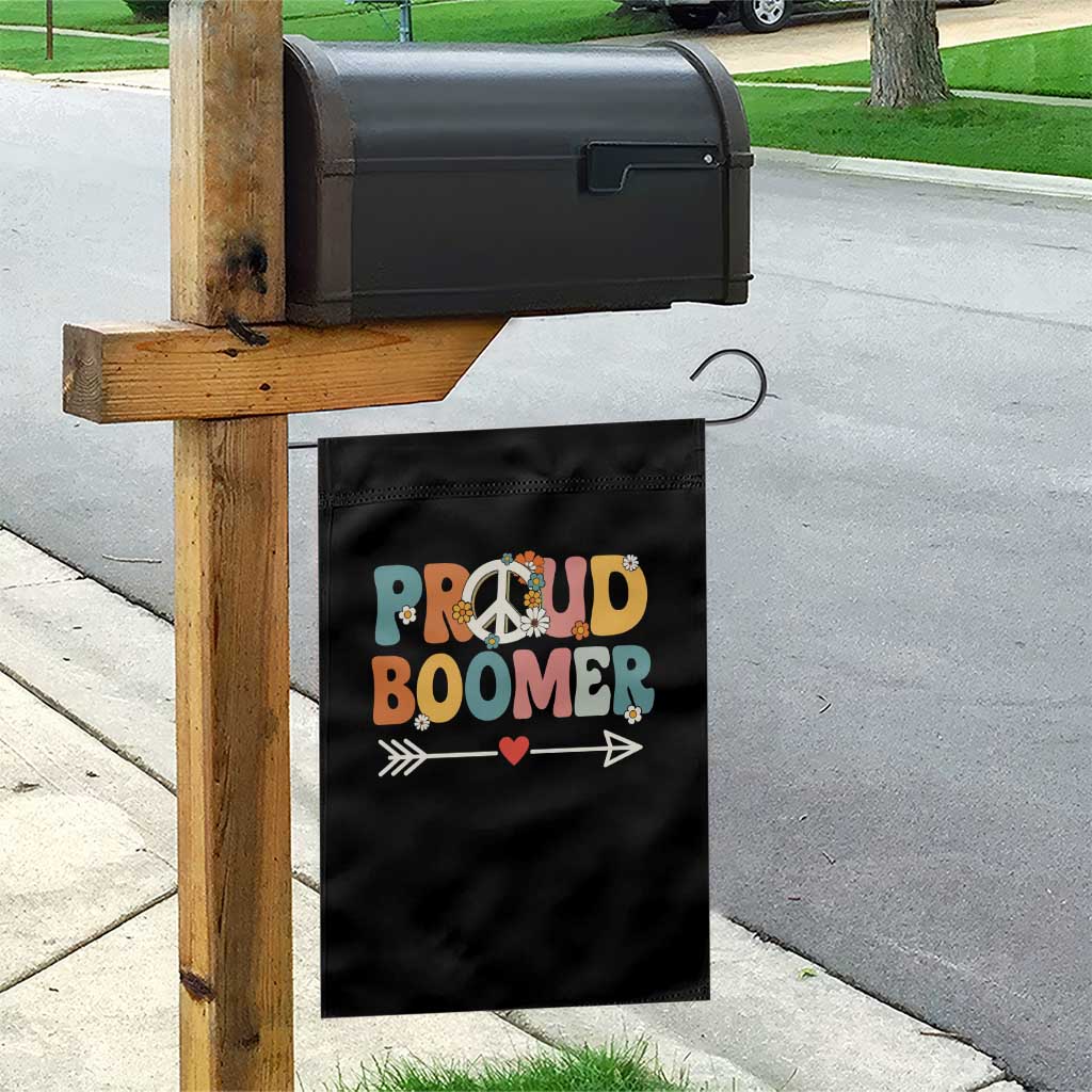 Proud Boomer Garden Flag Boomers Generation Peace Sign Hippie 50s 60s TS10 Print Your Wear
