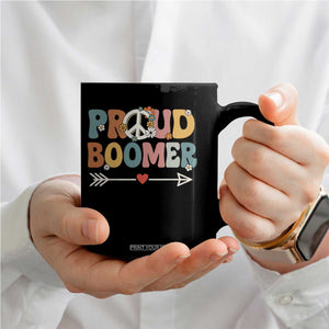 Proud Boomer Coffee Mug Boomers Generation Peace Sign Hippie 50s 60s TS10 Print Your Wear