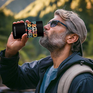 Proud Boomer 4 in 1 Can Cooler Tumbler Boomers Generation Peace Sign Hippie 50s 60s TS10 Print Your Wear