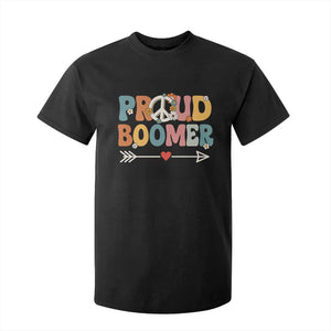 Proud Boomer T Shirt For Kid Boomers Generation Peace Sign Hippie 50s 60s TS10 Black Print Your Wear