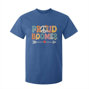 Proud Boomer T Shirt For Kid Boomers Generation Peace Sign Hippie 50s 60s TS10 Royal Blue Print Your Wear