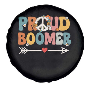 Proud Boomer Spare Tire Cover Boomers Generation Peace Sign Hippie 50s 60s TS10 Print Your Wear