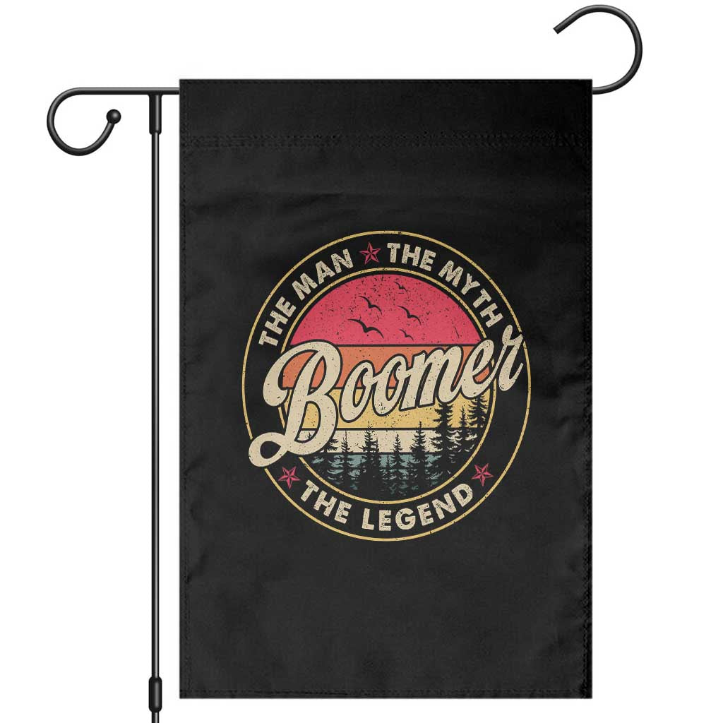 Boomers Generation Garden Flag The Man The Myth The Legend TS10 Black Print Your Wear