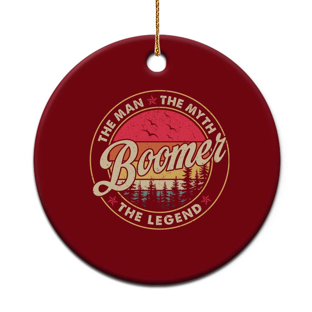 Boomers Generation Ceramic Ornament The Man The Myth The Legend TS10 1pc Red Print Your Wear