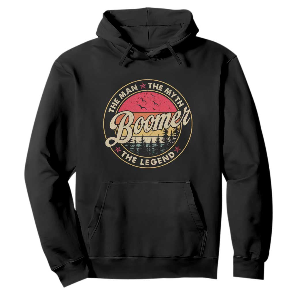 Boomers Generation Hoodie The Man The Myth The Legend TS10 Black Print Your Wear