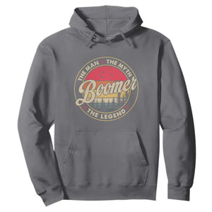Boomers Generation Hoodie The Man The Myth The Legend TS10 Charcoal Print Your Wear