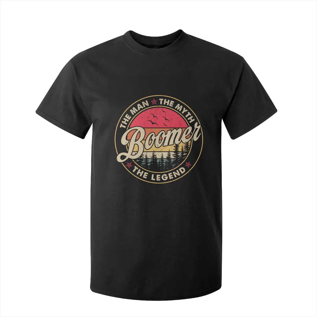 Boomers Generation T Shirt For Kid The Man The Myth The Legend TS10 Black Print Your Wear