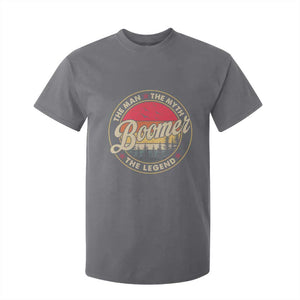 Boomers Generation T Shirt For Kid The Man The Myth The Legend TS10 Charcoal Print Your Wear