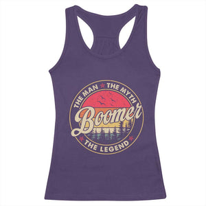 Boomers Generation Racerback Tank Top The Man The Myth The Legend TS10 Purple Print Your Wear