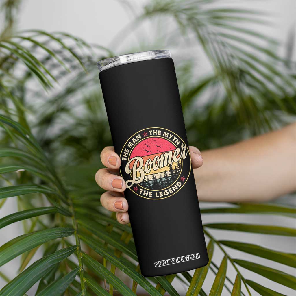 Boomers Generation Skinny Tumbler The Man The Myth The Legend TS10 Print Your Wear