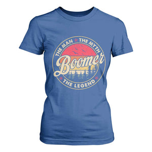 Boomers Generation T Shirt For Women The Man The Myth The Legend TS10 Royal Blue Print Your Wear