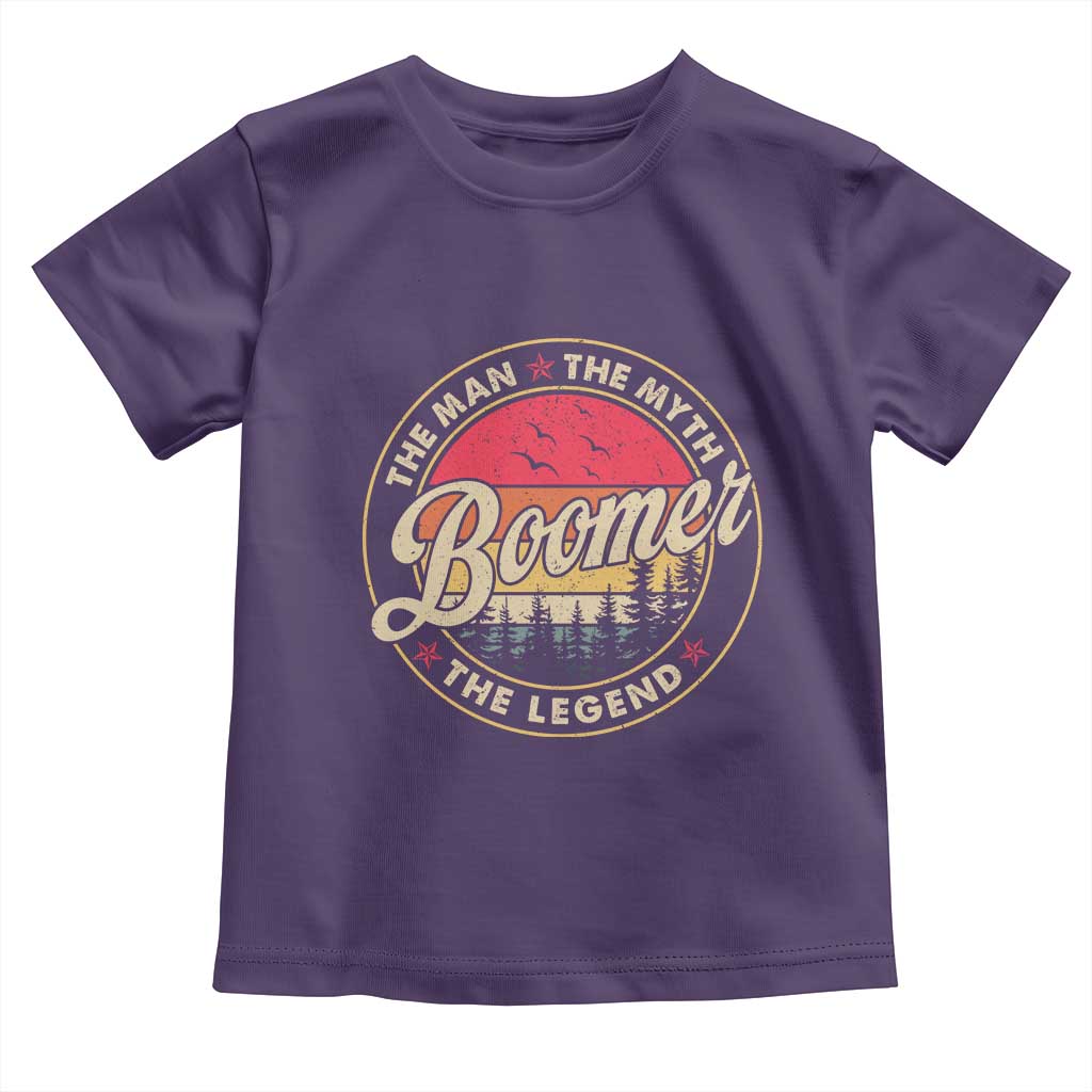 Boomers Generation Toddler T Shirt The Man The Myth The Legend TS10 Purple Print Your Wear