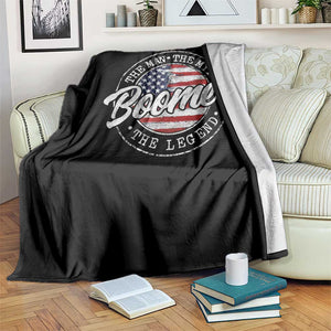 Boomers Generation Throw Blanket Vintage The Man The Myth The Legend American Flag TS10 Print Your Wear