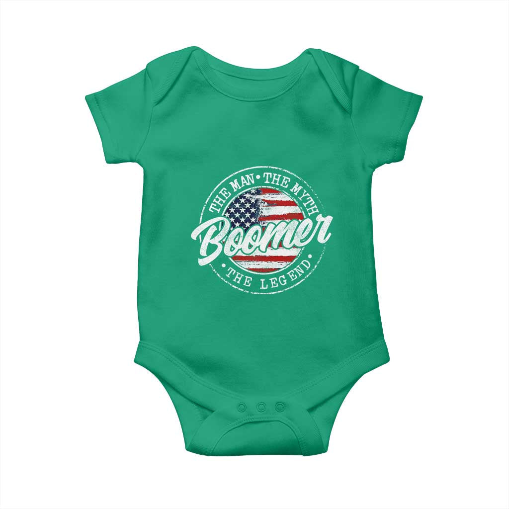 Boomers Generation Baby Onesie Vintage The Man The Myth The Legend American Flag TS10 Irish Green Print Your Wear