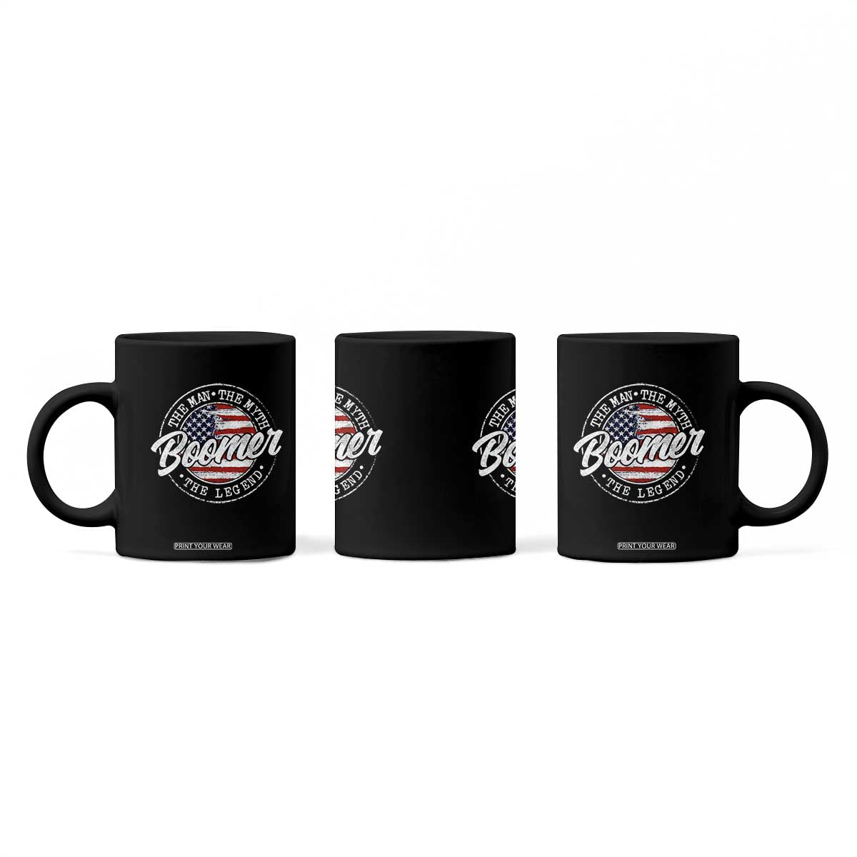 Boomers Generation Coffee Mug Vintage The Man The Myth The Legend American Flag TS10 Print Your Wear