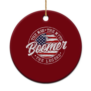 Boomers Generation Ceramic Ornament Vintage The Man The Myth The Legend American Flag TS10 1pc Red Print Your Wear