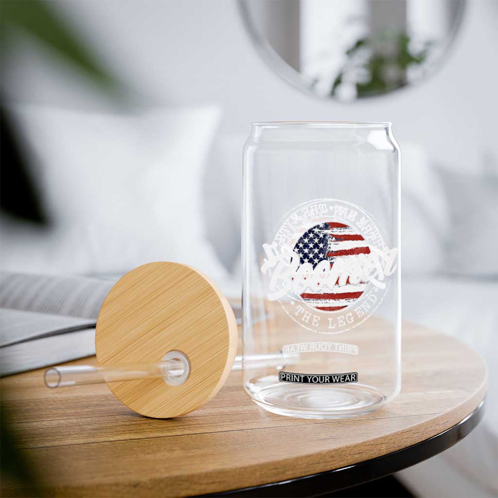 Boomers Generation Glass Can Vintage The Man The Myth The Legend American Flag TS10 Print Your Wear