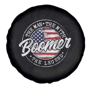 Boomers Generation Spare Tire Cover Vintage The Man The Myth The Legend American Flag TS10 Print Your Wear