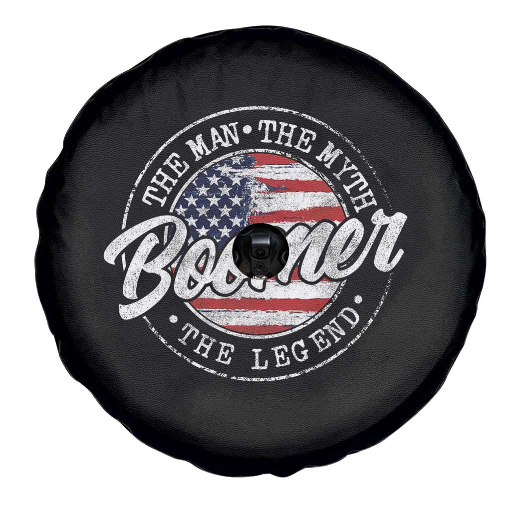 Boomers Generation Spare Tire Cover Vintage The Man The Myth The Legend American Flag TS10 Print Your Wear