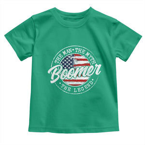 Boomers Generation Toddler T Shirt Vintage The Man The Myth The Legend American Flag TS10 Irish Green Print Your Wear