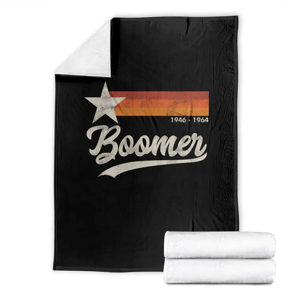 Boomers Generation Throw Blanket Vintage Retro Gift TS10 Black Print Your Wear