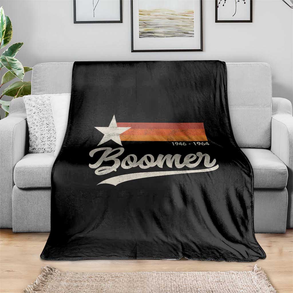 Boomers Generation Throw Blanket Vintage Retro Gift TS10 Print Your Wear