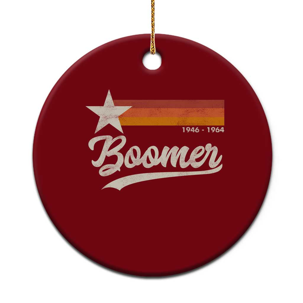 Boomers Generation Ceramic Ornament Vintage Retro Gift TS10 1pc Red Print Your Wear