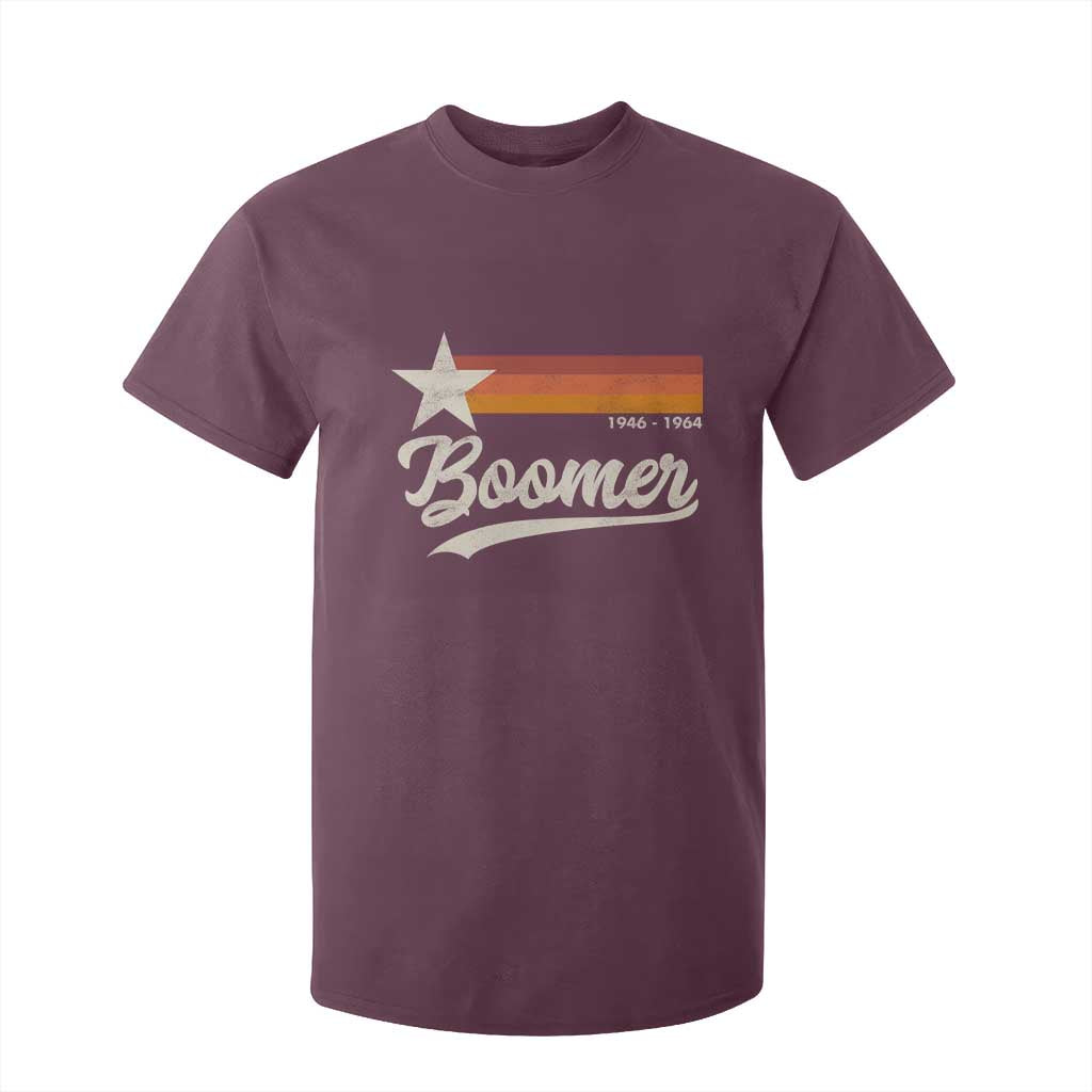 Boomers Generation T Shirt For Kid Vintage Retro Gift TS10 Maroon Print Your Wear