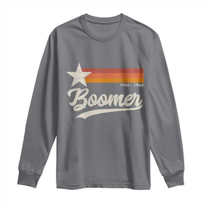 Boomers Generation Long Sleeve Shirt Vintage Retro Gift TS10 Charcoal Print Your Wear