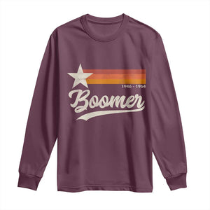 Boomers Generation Long Sleeve Shirt Vintage Retro Gift TS10 Maroon Print Your Wear