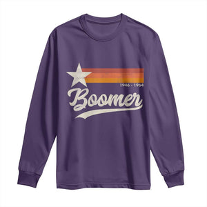Boomers Generation Long Sleeve Shirt Vintage Retro Gift TS10 Purple Print Your Wear
