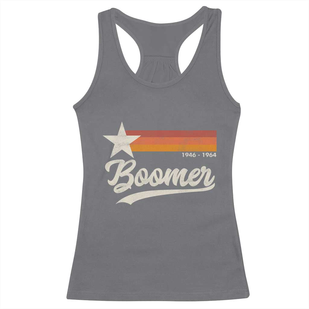 Boomers Generation Racerback Tank Top Vintage Retro Gift TS10 Charcoal Print Your Wear