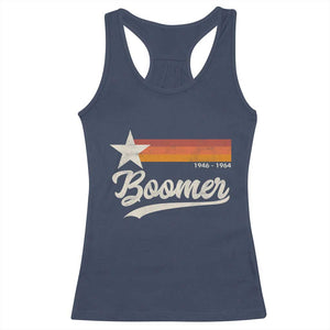 Boomers Generation Racerback Tank Top Vintage Retro Gift TS10 Navy Print Your Wear